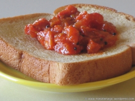 Tomato Chutney served on toast